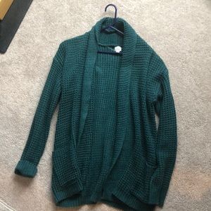 Barely worn green boyfriend cardigan